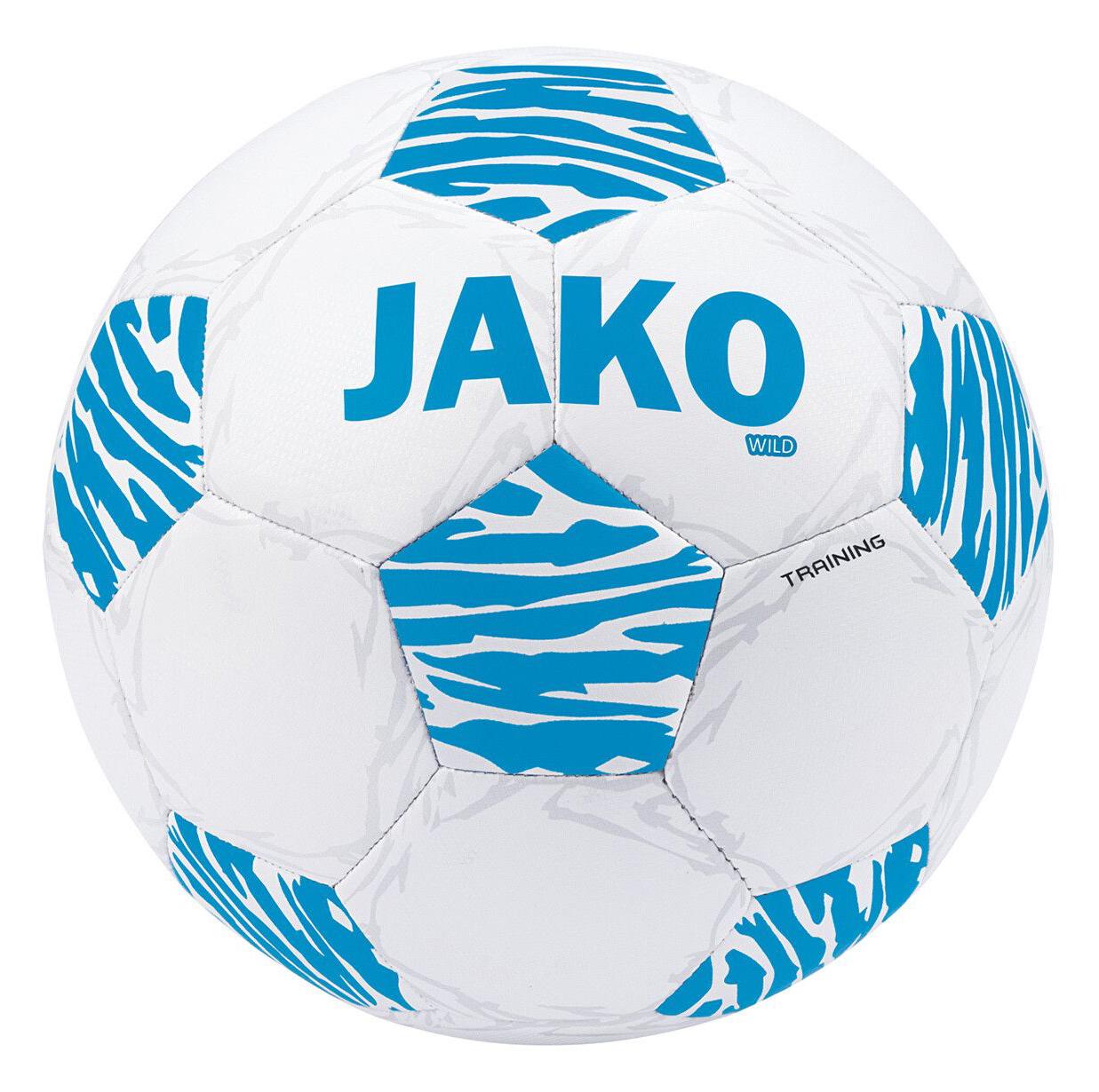 Мяч футбольный Jako Training ball Wild р. 5 Бело-синий Мяч футбольный Jako Training ball Wild р. 5 Бело-синий