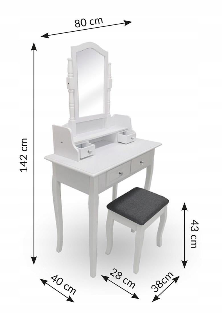 Туалетный столик Kontrast TL2102 White - фото 8 Туалетный столик Kontrast TL2102 White - фото 8