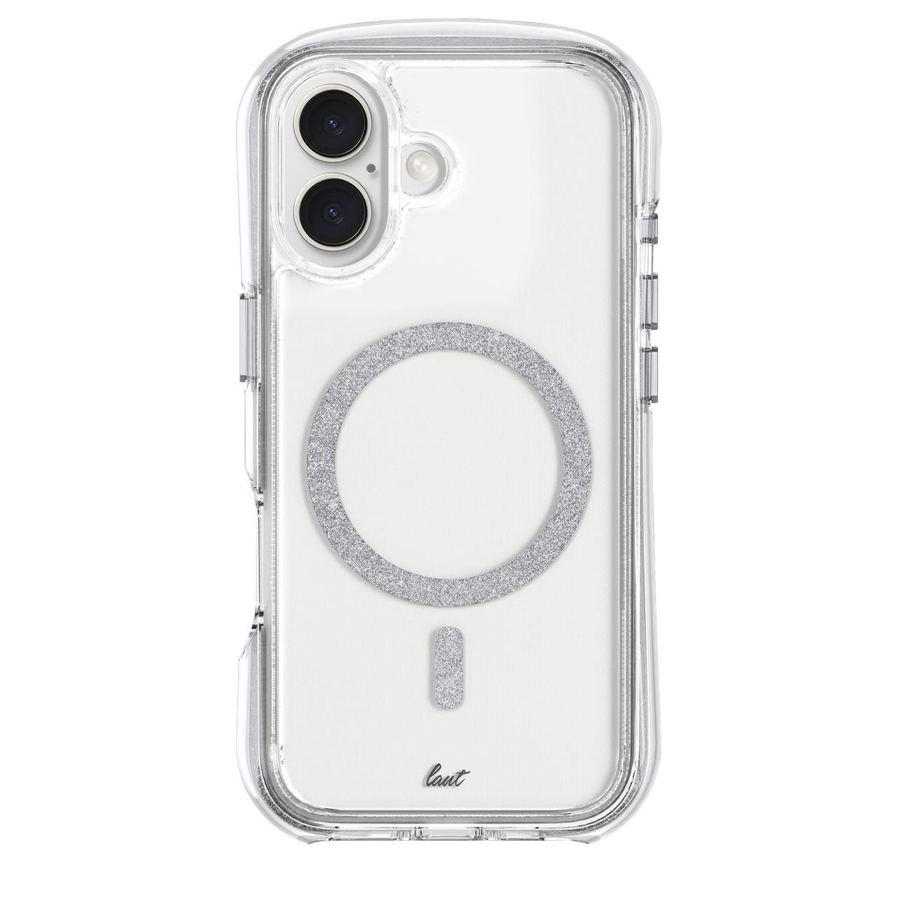 Чехол-накладка Laut AERO SPARKLE for iPhone 16 Plus with MagSafe, Crystal Silver (L_IP24C_AS_SL)