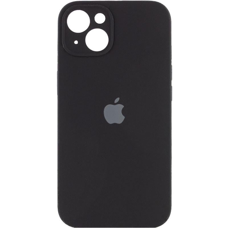 Противоударный Чехол Silicone Case Full Camera Protective (AA) для Apple iPhone 15 Plus (6.7") Черный / Black