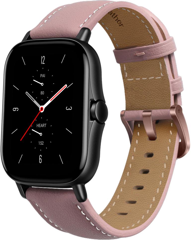 Ремешок кожаный Folsa для Amazfit GTS 2 Pink (31529-31)