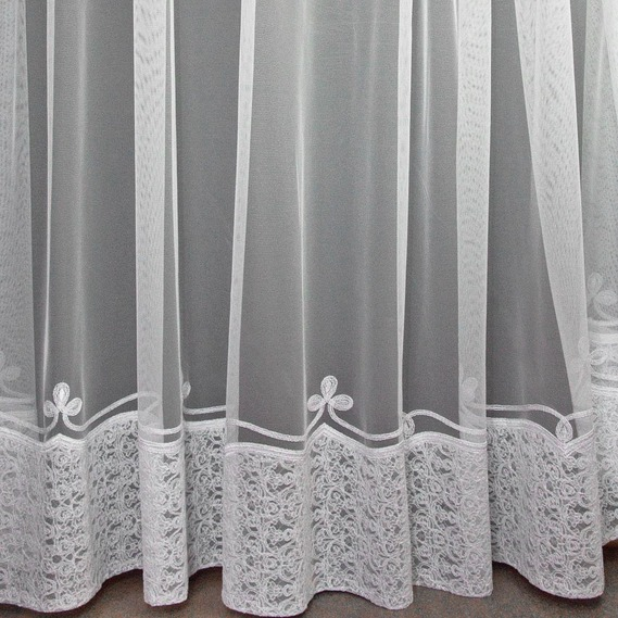 Тюль фатин IDEIA Александрія 2,9 м з вишивкою Білий (2200004131078)