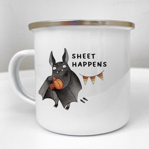 Кружка металлическая Camper "Sheet happens" 250 мл (KRM_23S162)