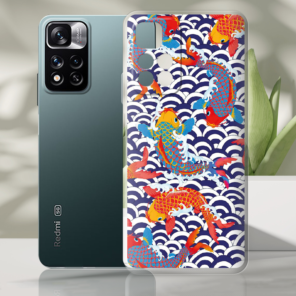 Чохол BoxFace Xiaomi Redmi Note 11 Pro Plus 5G Koi Fish Прозорий силікон (44441-up2477-44441) - фото 2