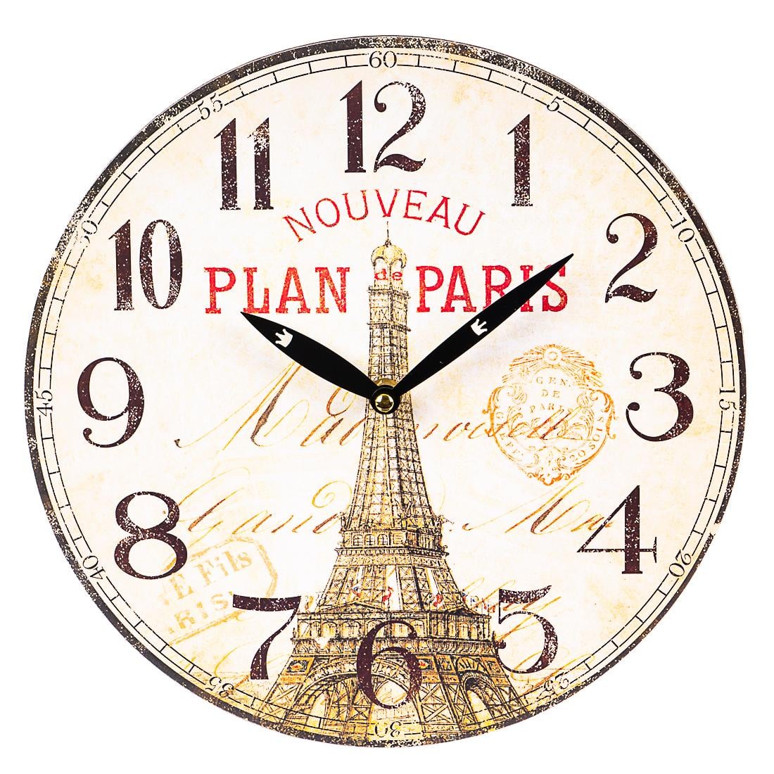Часы настенные Elisey Эйфелева башня 29 см (010AL)