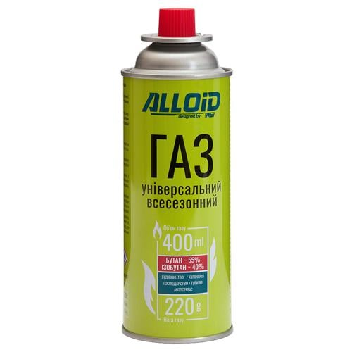 Газовий балон Alloid картридж 220 г (00000064795) Газовий балон Alloid картридж 220 г (00000064795)