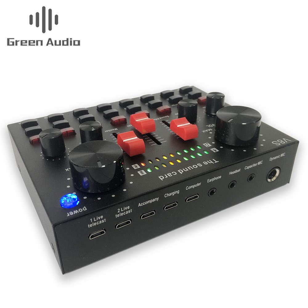 Мікрофон студійний Green Audio BM-800 зі звуковою картою V8s стійкою і вітрозахистом - фото 4