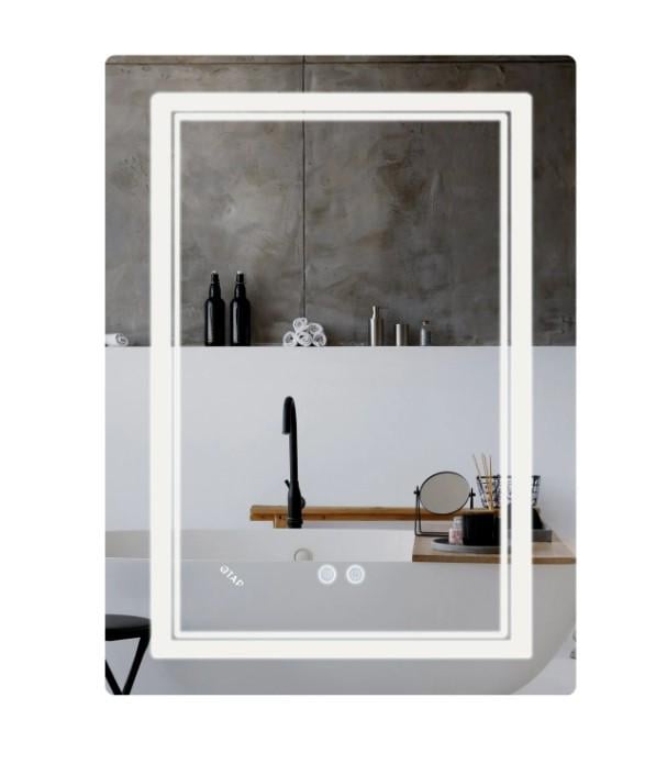 Зеркало прямоугольное Qtap Cardinal CA2 с LED-подсветкой Touch (QT0478C608048453)