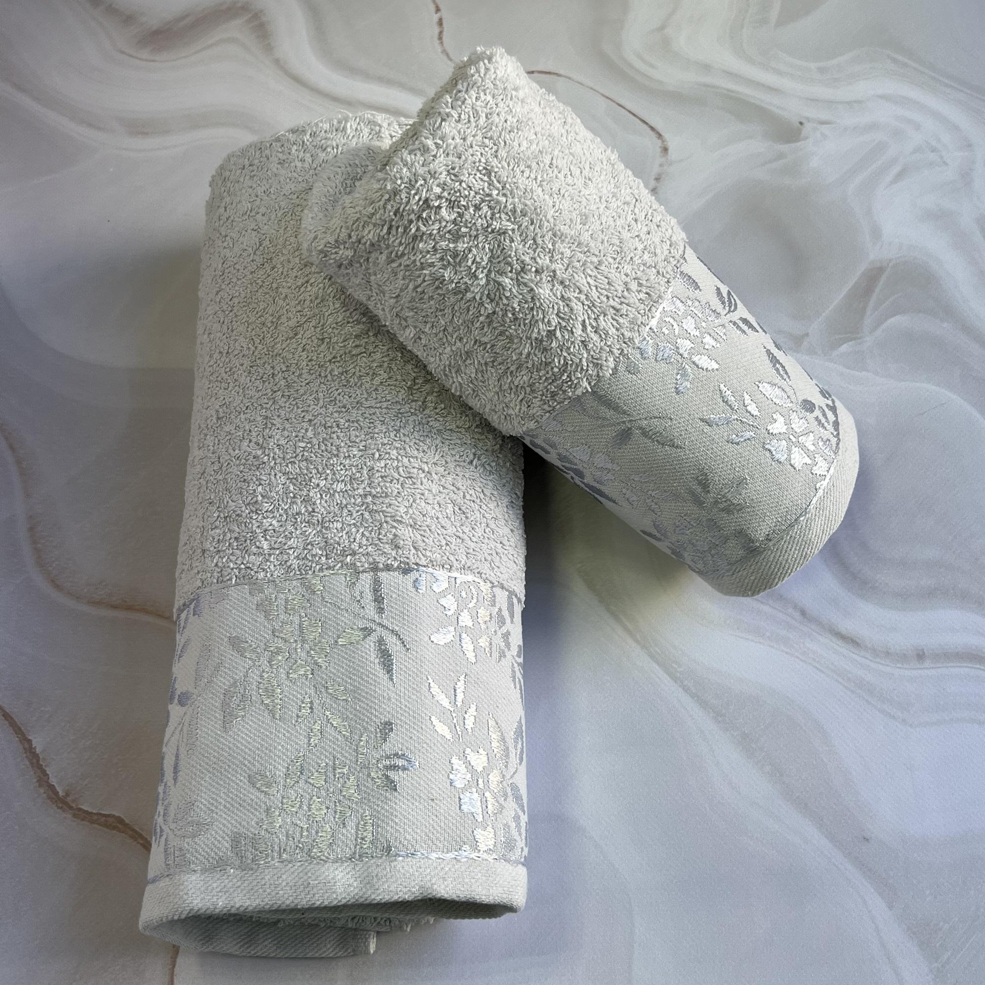 Набір рушників банне та для обличчя 70х40 см/50х90 см 2 шт. Сірий (mame2v1cic-1gri) - фото 3 Набір рушників банне та для обличчя 70х40 см/50х90 см 2 шт. Сірий (mame2v1cic-1gri) - фото 3