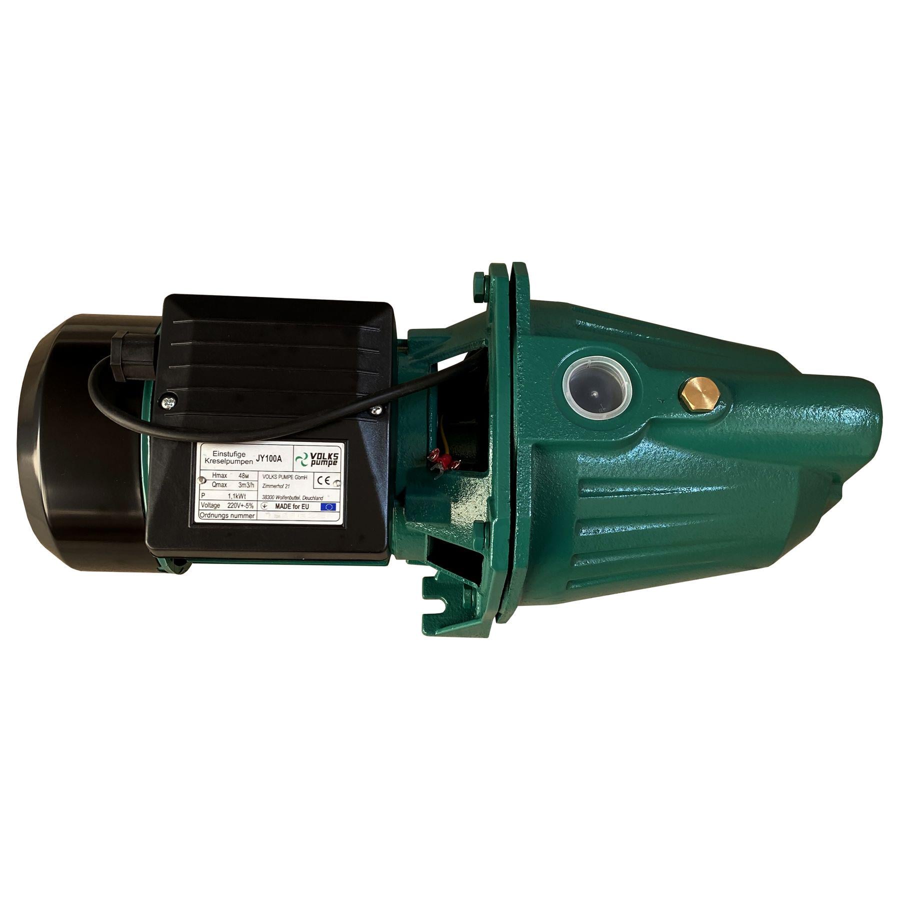 Насос центробежный VOLKS pumpe JY100A 1,1 кВт чугун длинный