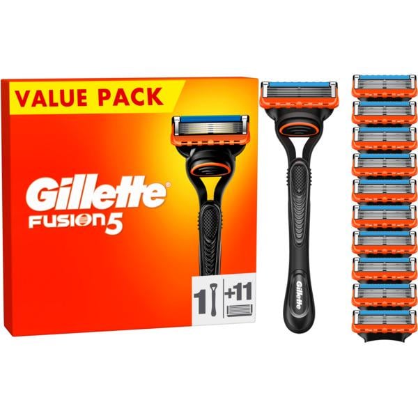 Станок для бритья мужской Gillette Fusion5 и 11 сменных картриджей Fusion 5 (11132121) - фото 1