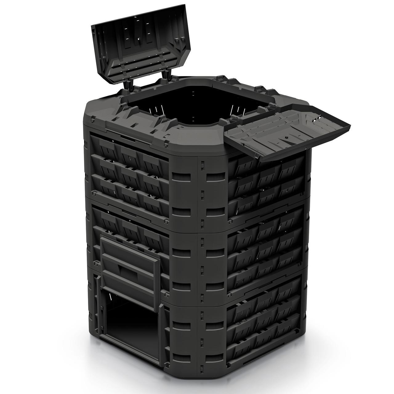 Компостер садовий Prosperplast COMPOGREEN VARIO 950 л (IKL950C) - фото 2