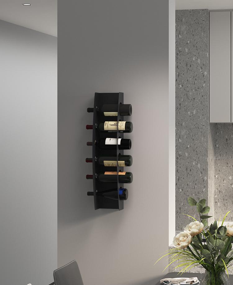 Полиця-тримач для вина NC Home WineLine на 6 пляшок Чорний (110323) - фото 3 Полиця-тримач для вина NC Home WineLine на 6 пляшок Чорний (110323) - фото 3