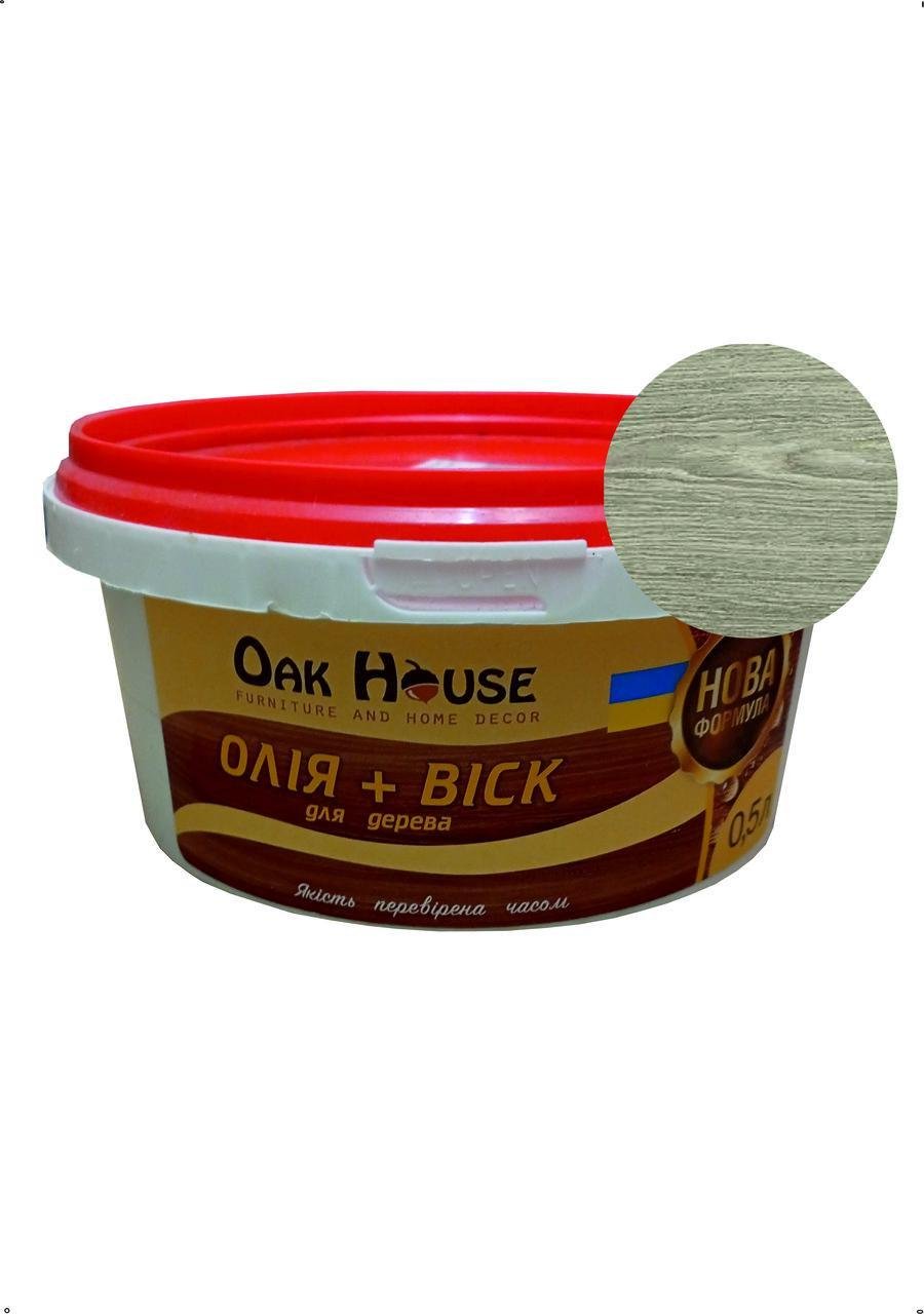 Масло-воск Oak house для дерева 500 мл Серый (28716114)