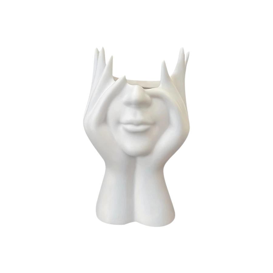 Подставка-органайзер для косметических кисточек пластиковая настольная 17х11 см Белый (D-0122) Подставка-органайзер для косметических кисточек пластиковая настольная 17х11 см Белый (D-0122)