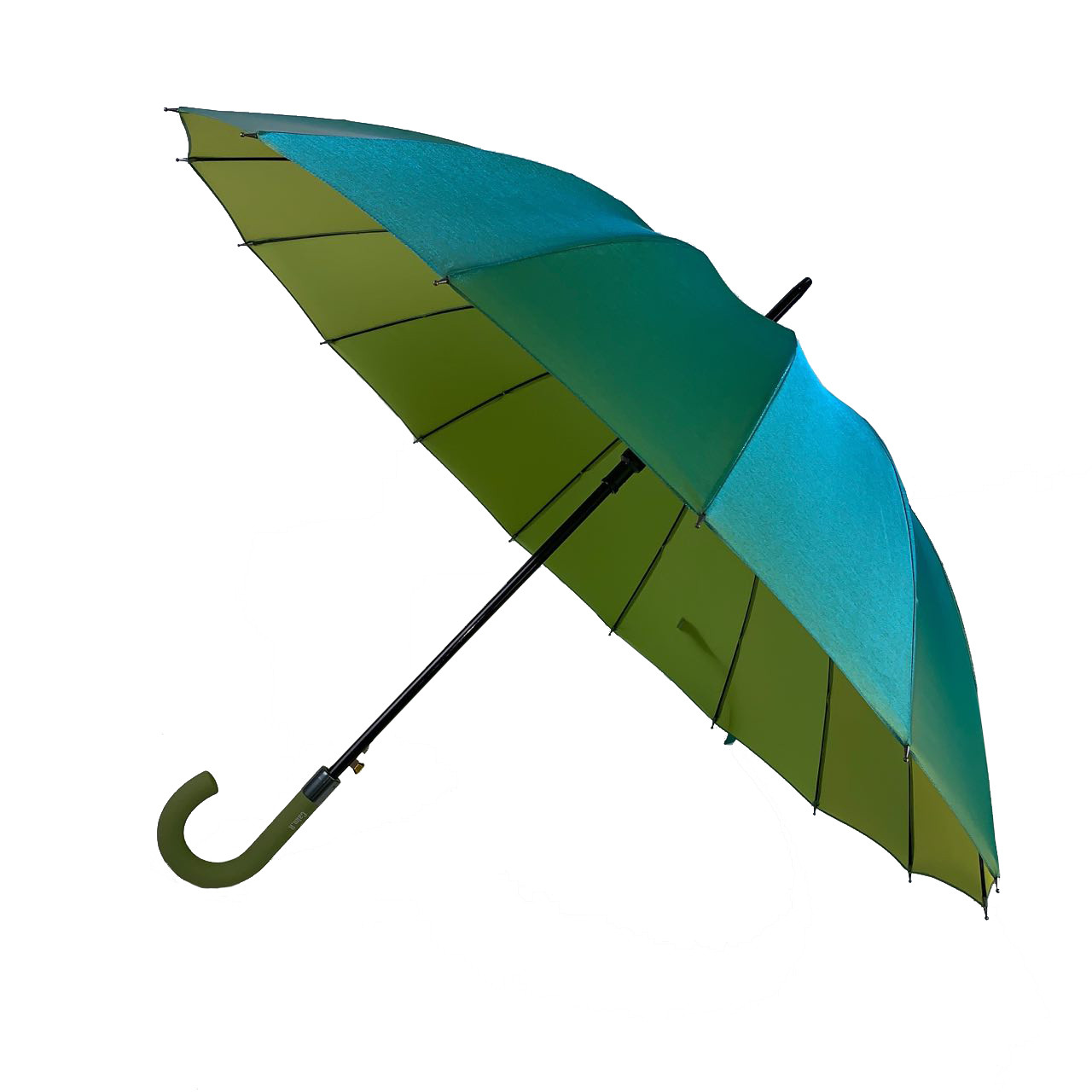 Зонт-трость женский полуавтомат Calm Rain хамелеон Зеленый (1002-3)