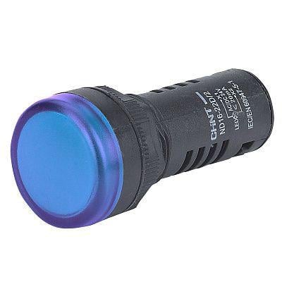 Лампа сигнальна CHINT ND16-22D/2 22 мм LED 380 V AC/DC Синій (592862)