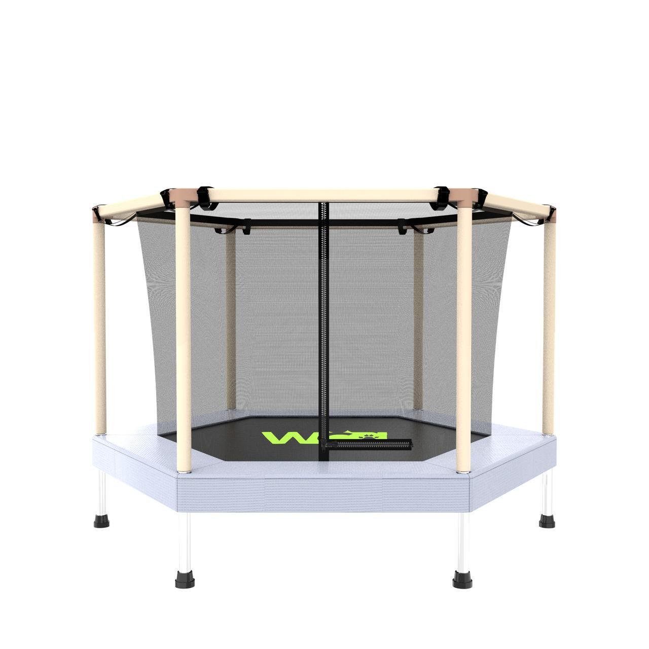 Батут-манеж шестигранный с сеткой WCG Hexi S 122 см