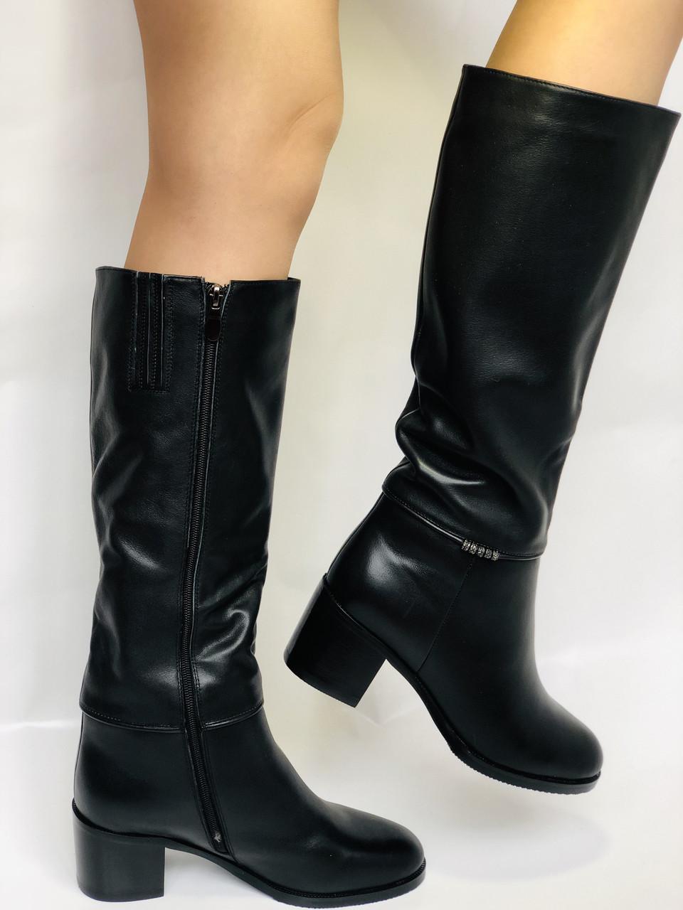 Сапоги женские зимние Polann р. 37 24,0 см Черный (2388)