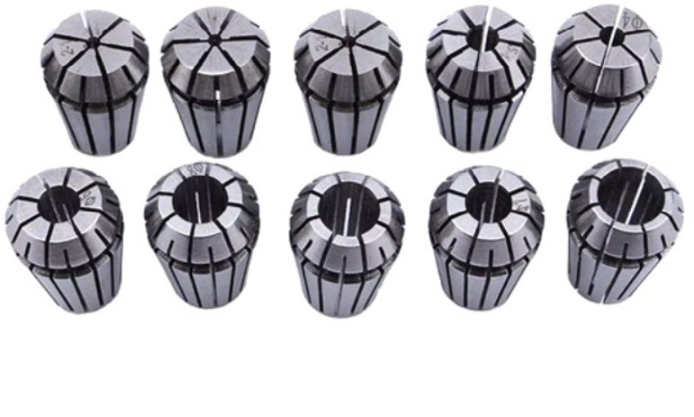 Цанги ER16 1-10 мм для станка с ЧПУ 10 шт. (285241) Цанги ER16 1-10 мм для станка с ЧПУ 10 шт. (285241)