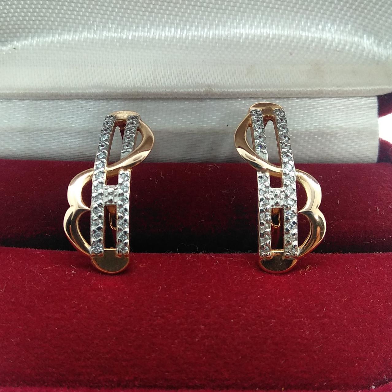 Серьги золото 585° 2,84 г (420742)