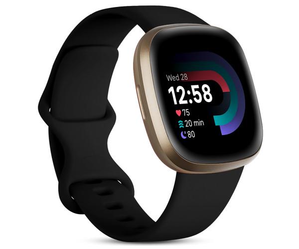 Ремешок Silicone для смарт-часов Fitbit Versa 3/4 Черный