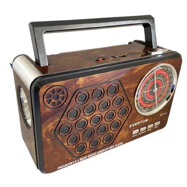 Радиоприемник портативный Everton RT-715 FM/AM/SW/Bluetooth/USB/фонарик (32510577)