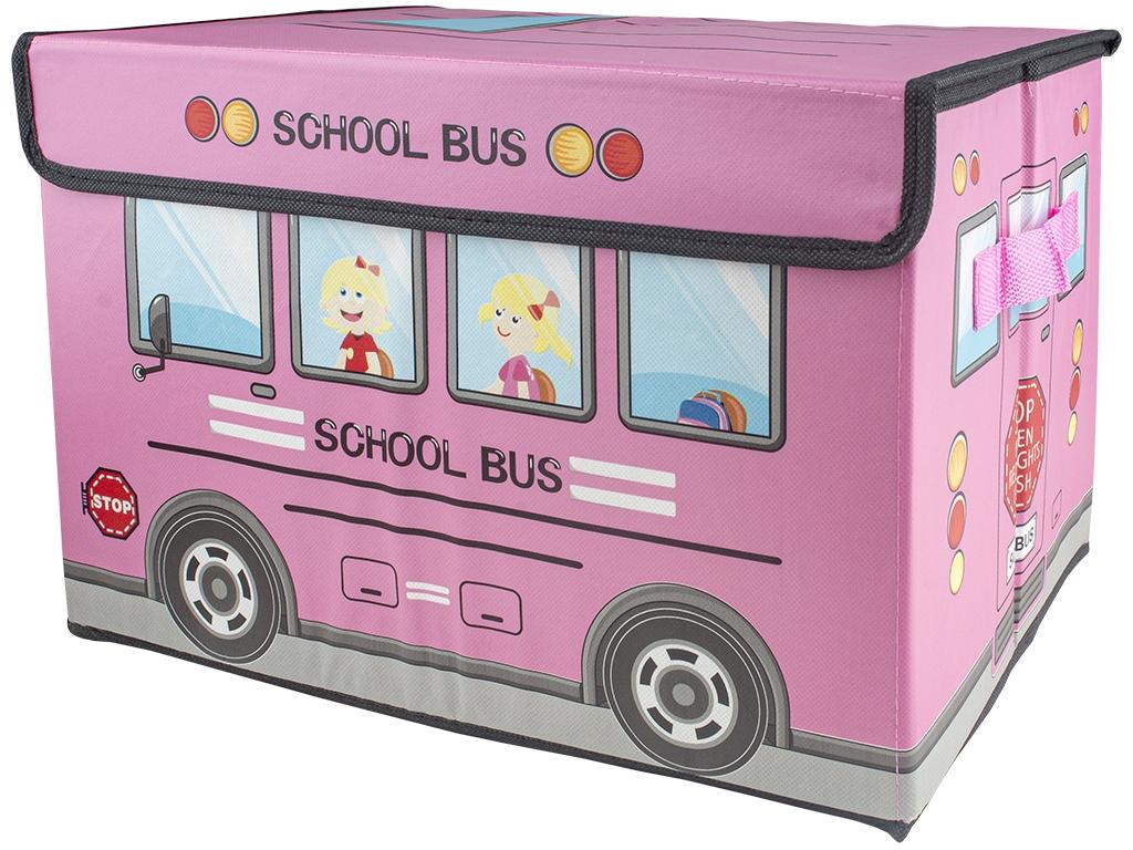 Ящик ПВХ для хранения вещей 38х26х25 см Розовый (MMS-R88098)