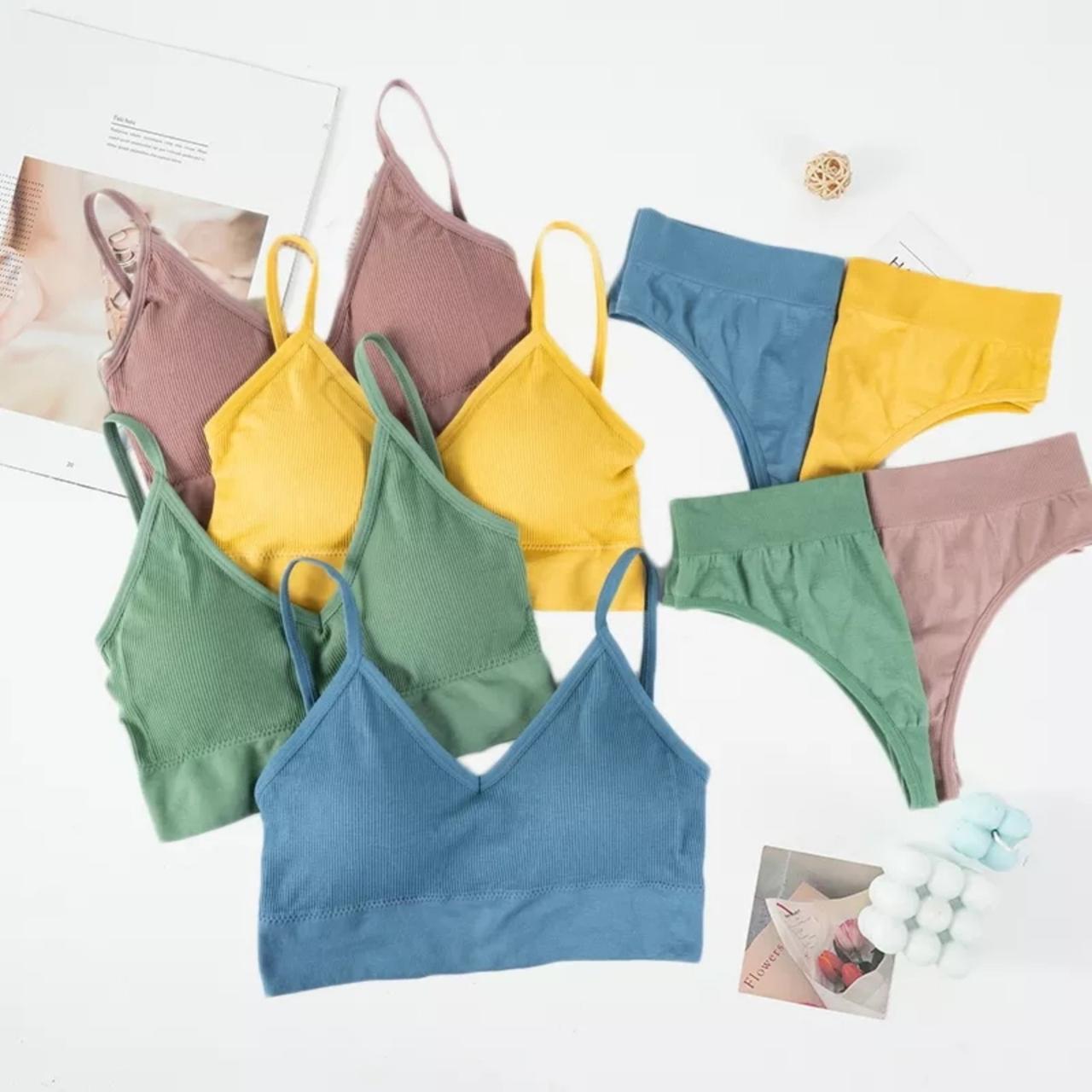 Комплект нижньої білизни в рубчик S/M Синій (1710516606) - фото 8 Комплект нижньої білизни в рубчик S/M Синій (1710516606) - фото 8