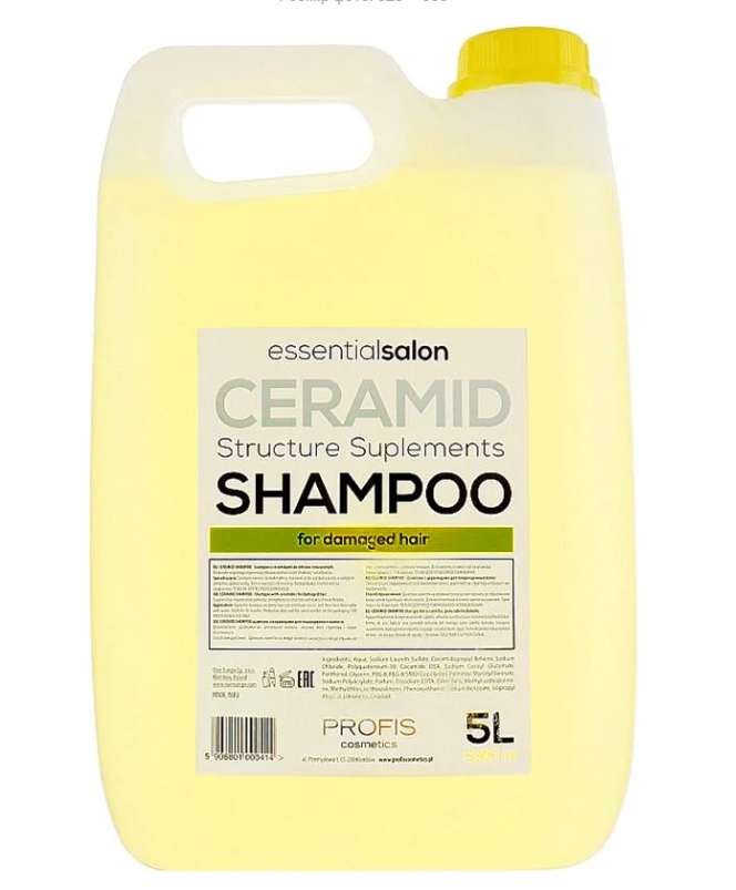 Шампунь для поврежденных волос Profis Ceramid восстановление и укрепление 5000 мл (31257)