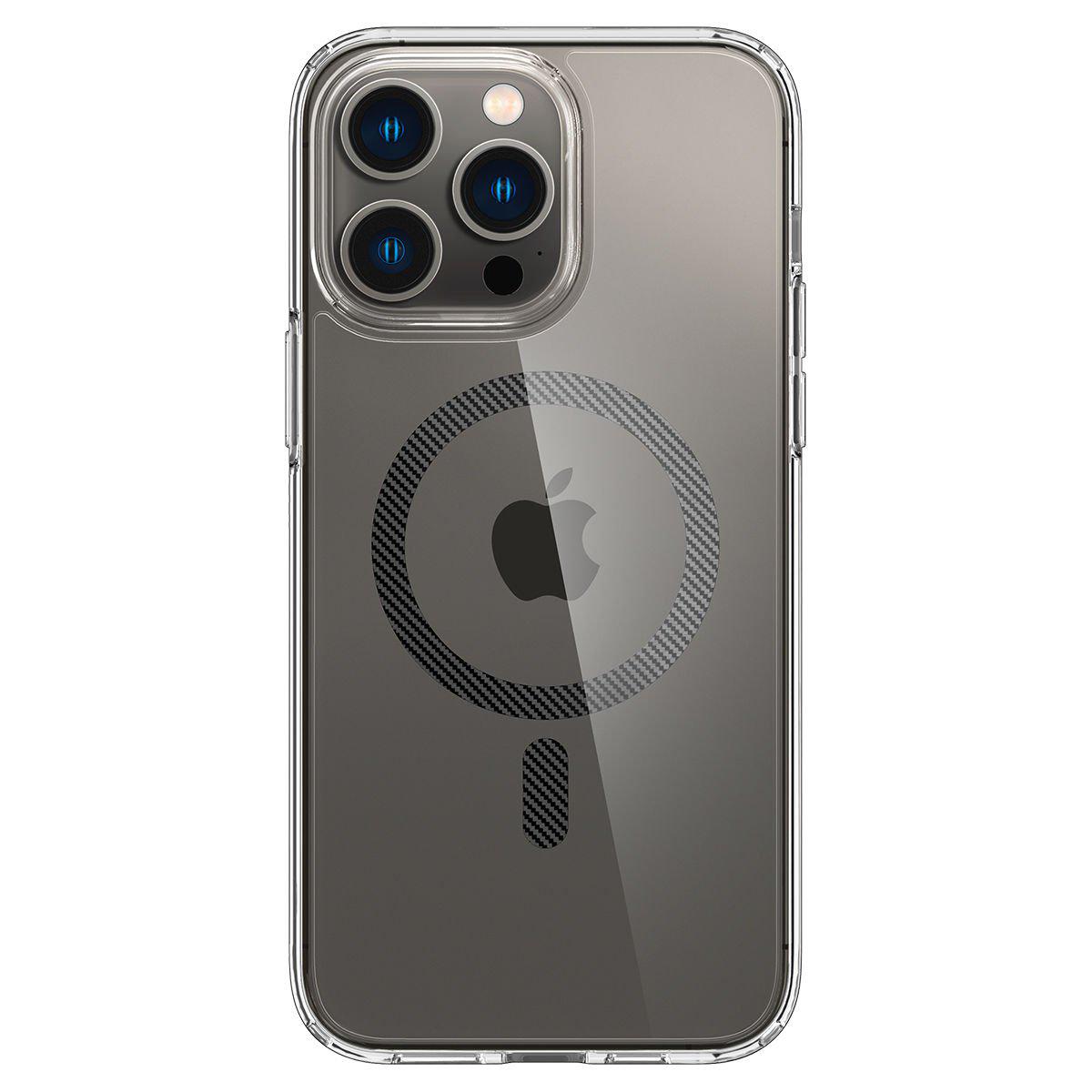 Чехол накладка для телефона Spigen Ultra Hybrid MagFit для Apple iPhone 14 Pro Max Прозрачный с серым (ACS04827)