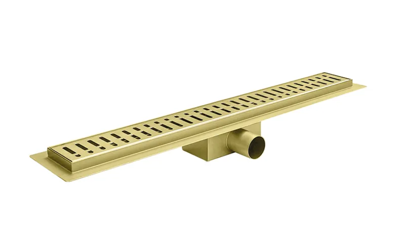 Трап душевой KOER FD35 из нержавеющей стали SUS304 70x700 мм Brushed Gold (AC0718)