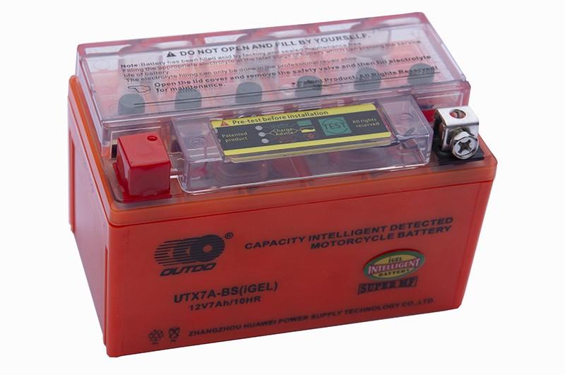 Акумулятор гелієвий Outdo UTX7A-BS iGEL для скутера та мопеда з індикатором заряду 12V 7Ah - фото 2 Акумулятор гелієвий Outdo UTX7A-BS iGEL для скутера та мопеда з індикатором заряду 12V 7Ah - фото 2