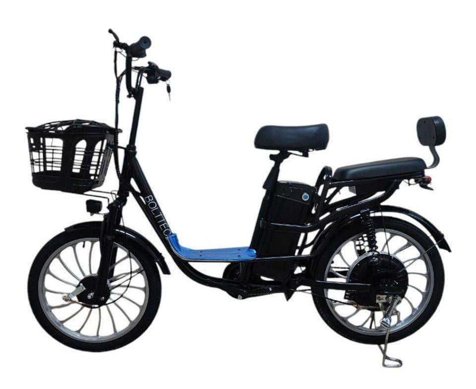 Електровелосипед MINAKO PRO двомісний з кошиком PASS-система 48V 19 Ah 800W Чорний (24836024) - фото 5