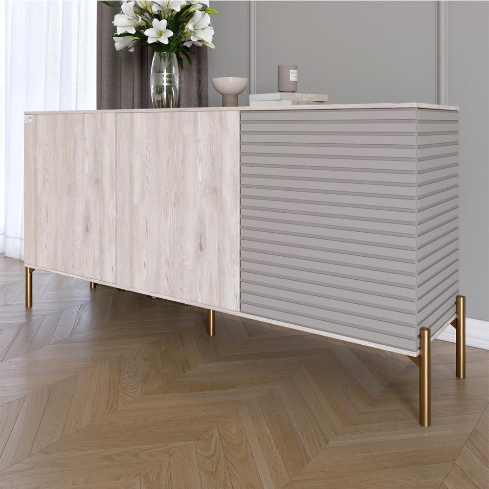 Комод закрытый в гостиную Lion Грей на золотых металлических ножках 154x38x76,5 см Самоа Дымчатый/Кашемир (000-000-2228) Комод закрытый в гостиную Lion Грей на золотых металлических ножках 154x38x76,5 см Самоа Дымчатый/Кашемир (000-000-2228)