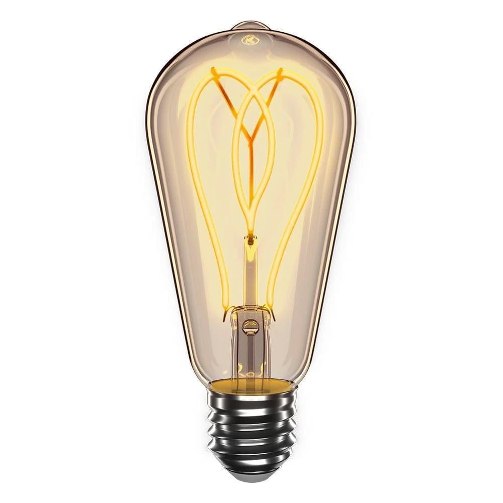 LED-лампа Velmax V-Filament-Amber-ST64-петля 4W E27 2700K 300 Lm (28688958)