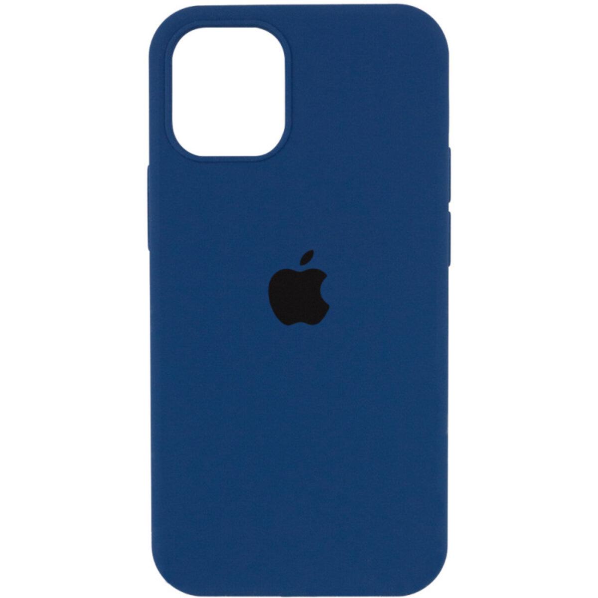 Противоударный чехол Silicone Full Case AA Open Cam для Apple iPhone 13 Navy Blue