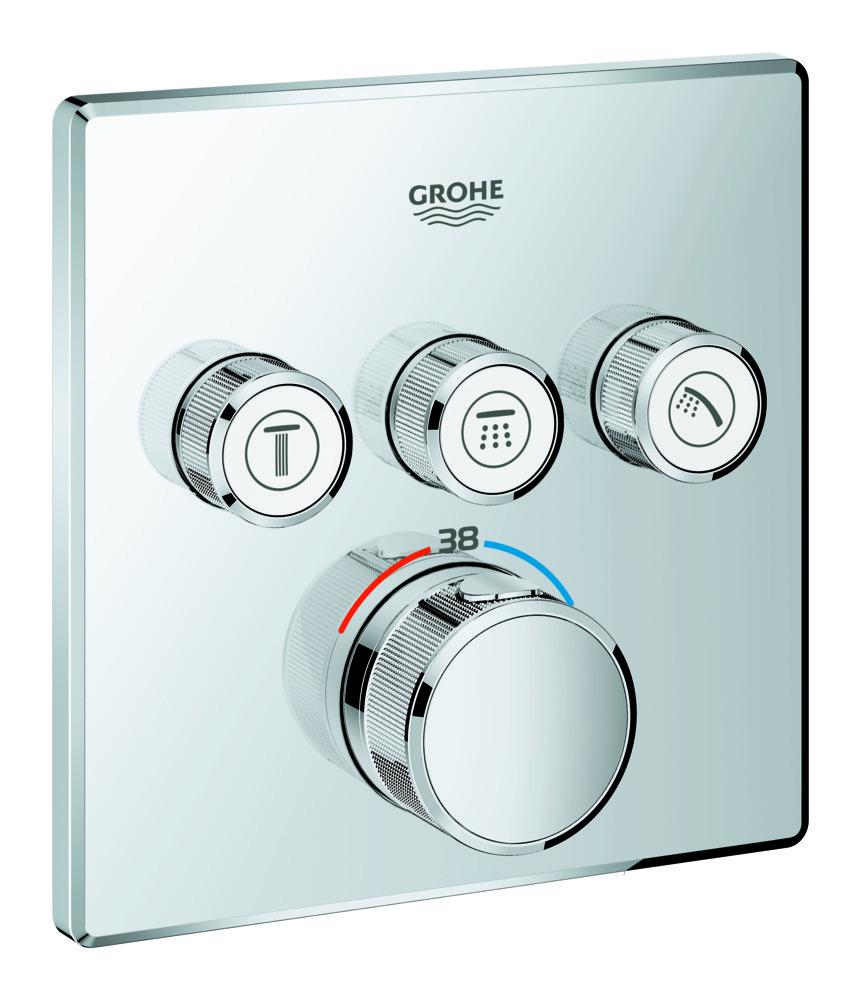 Термостат скрытого монтажа Grohe Grohtherm SmartControl на 3 потребителя (29126000)