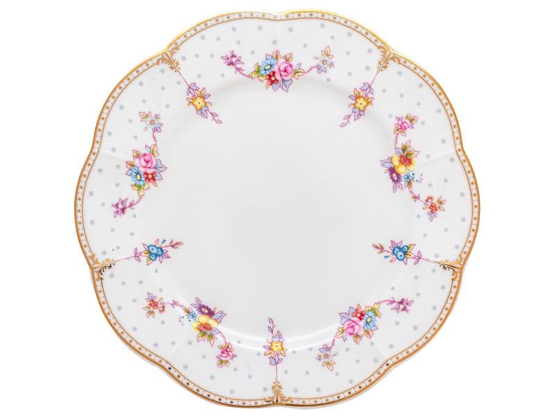 Тарелка фарфоровая плоская Light House Елизабет 27 см Белый (264-616-1)