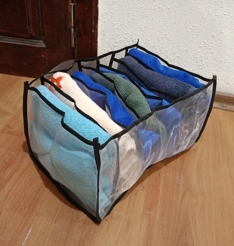 Органайзер для нижнего белья сетчатый 7 ячеек 36х24,5х19,5 см Белый/Черный (ОДШ-308-32) - фото 5 Органайзер для нижнего белья сетчатый 7 ячеек 36х24,5х19,5 см Белый/Черный (ОДШ-308-32) - фото 5