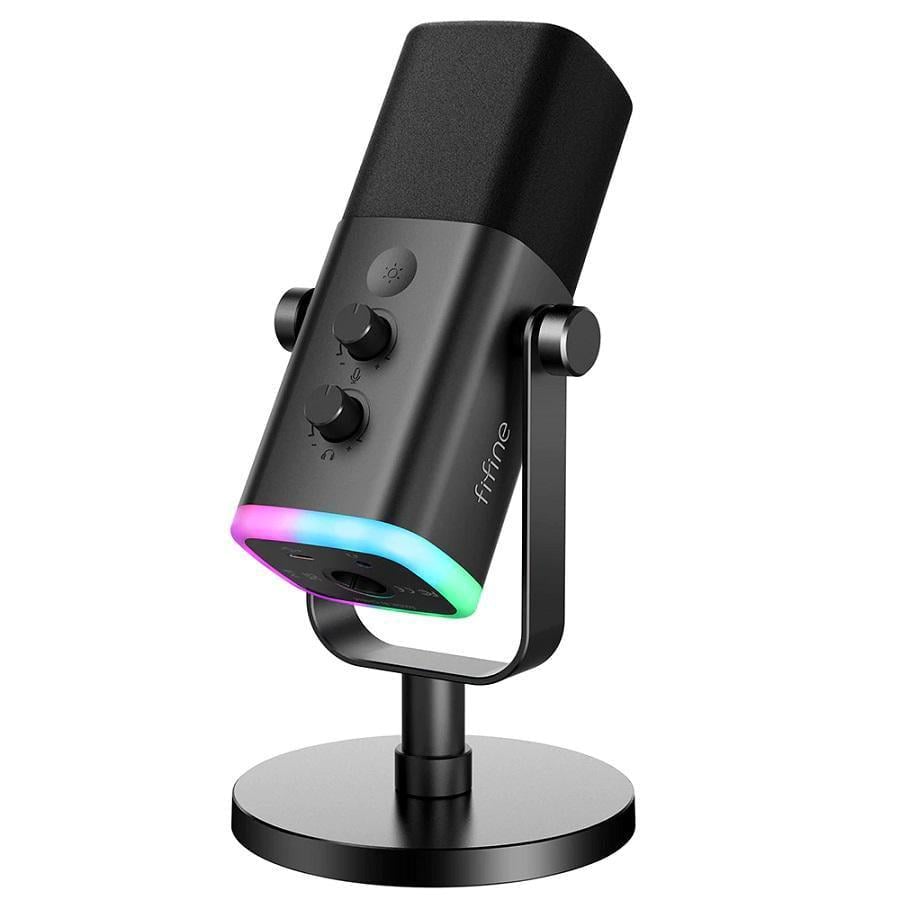 Микрофон динамический Fifine AM8 USB XLR RGB