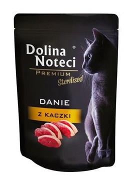 Корм влажный беззерновой для стерилизованных кошек Dolina Noteci Premium с уткой 85 г (1719103042)
