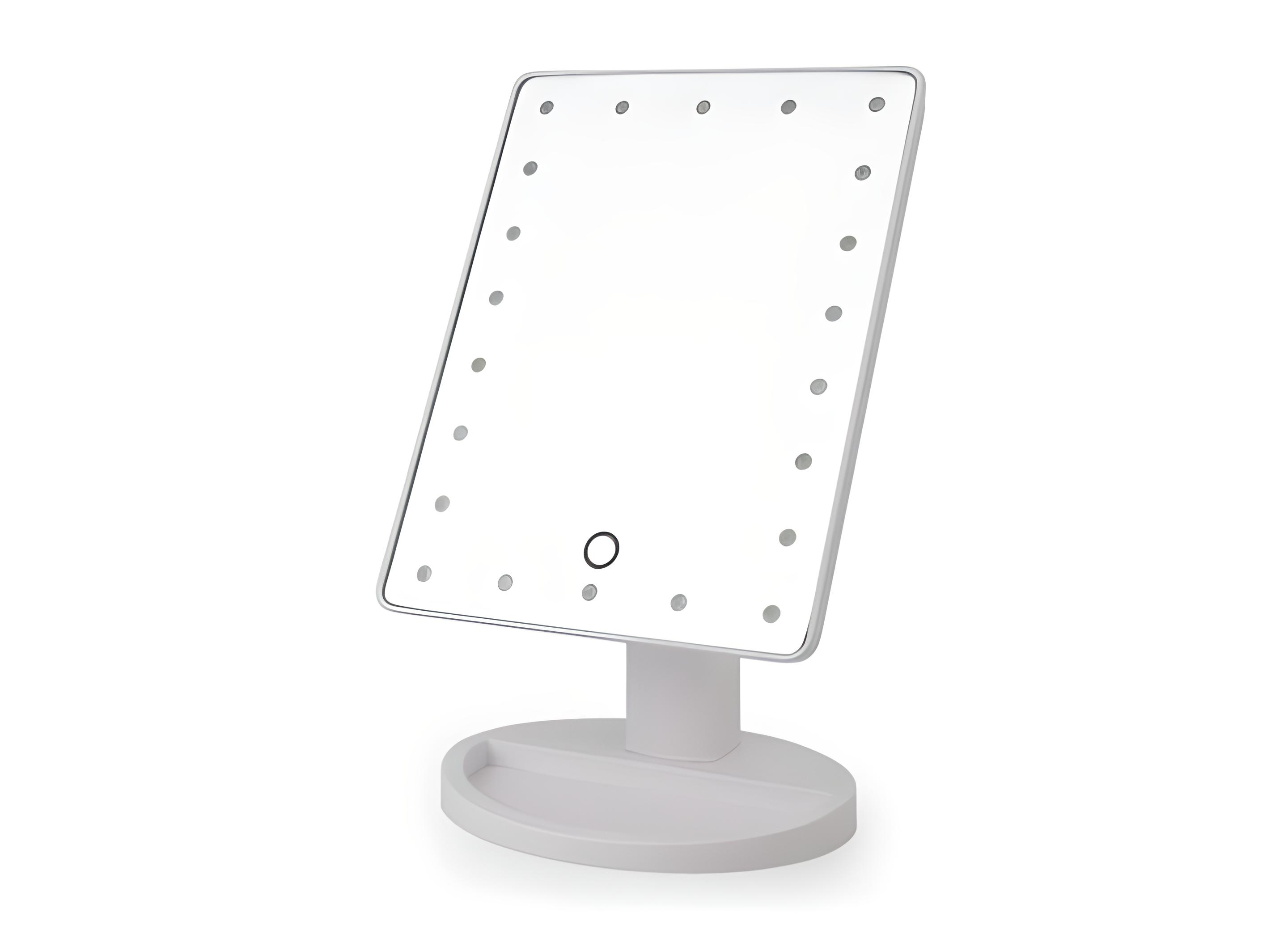 Дзеркало для макіяжу Magic Makeup Mirror з LED-підсвічуванням сенсорне Білий