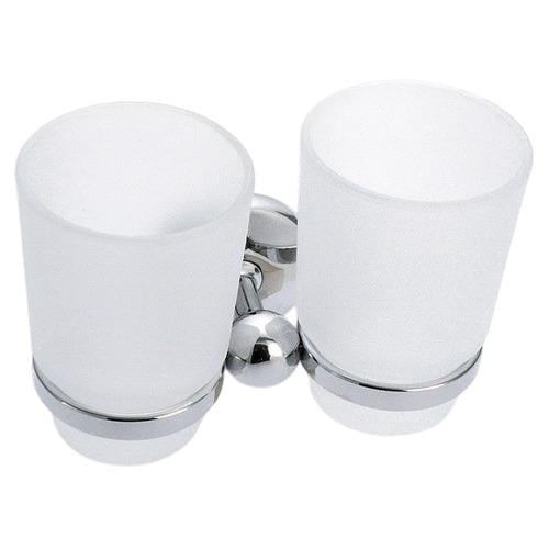 Стакан для зубных щеток двойной Ferro Novatorre 6157.0 двойной Хром (247487)