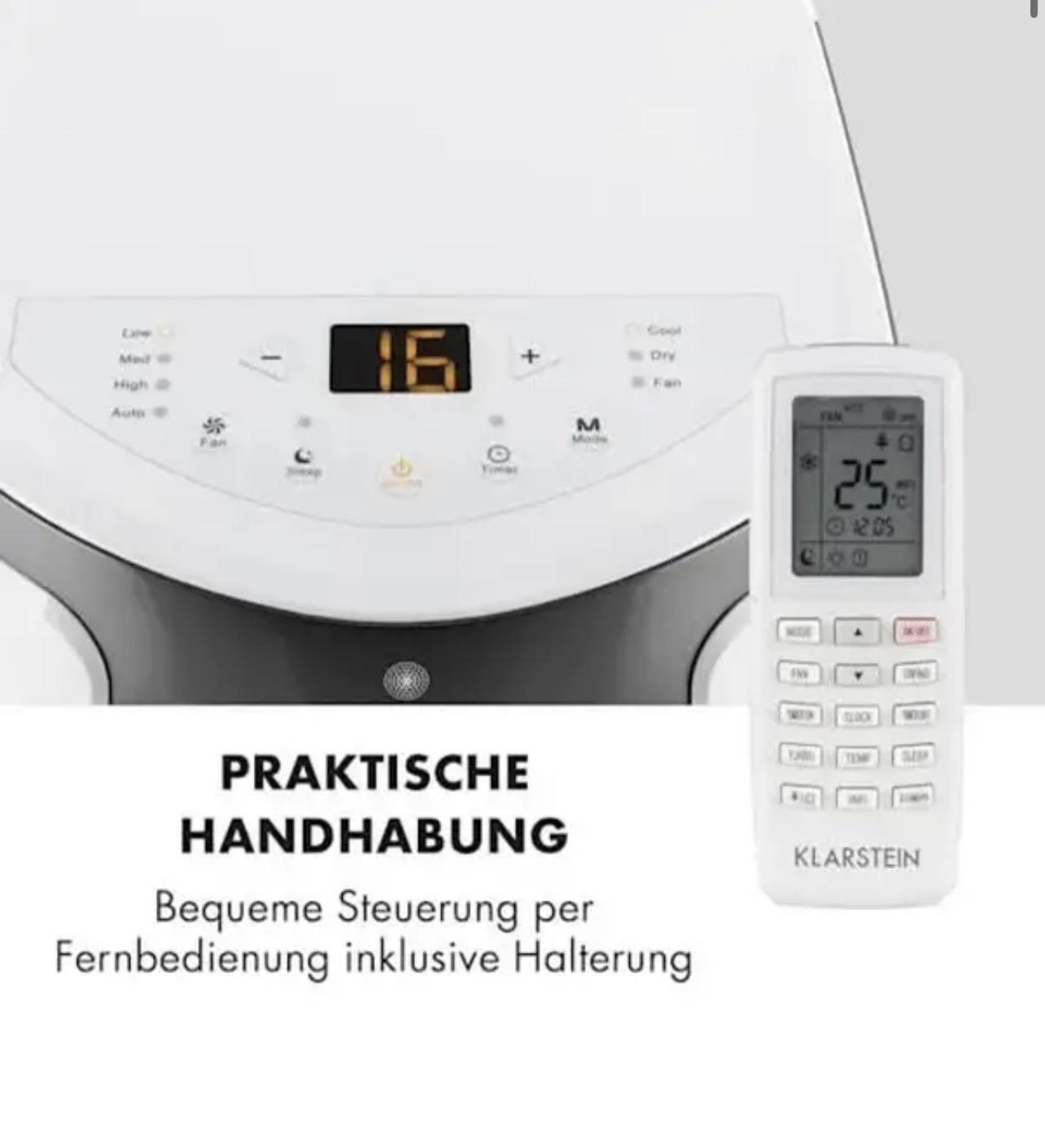 Кондиционер мобильный KLARSTEIN Breeze ECO 10 000 БТЭ 2,9 кВт 29-49 м2 Бело-черный (10032511) - фото 2 Кондиционер мобильный KLARSTEIN Breeze ECO 10 000 БТЭ 2,9 кВт 29-49 м2 Бело-черный (10032511) - фото 2