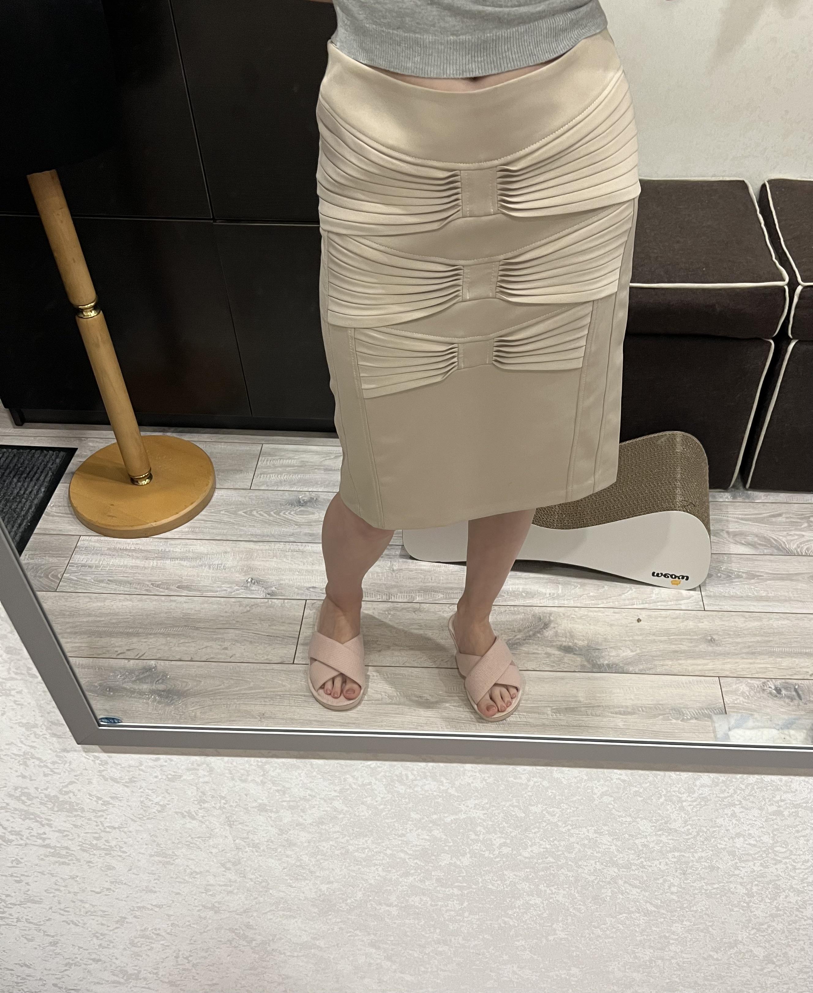 Спідниця Solomea Lux з декором 4XL Бежевий (2330956) - фото 3 Спідниця Solomea Lux з декором 4XL Бежевий (2330956) - фото 3