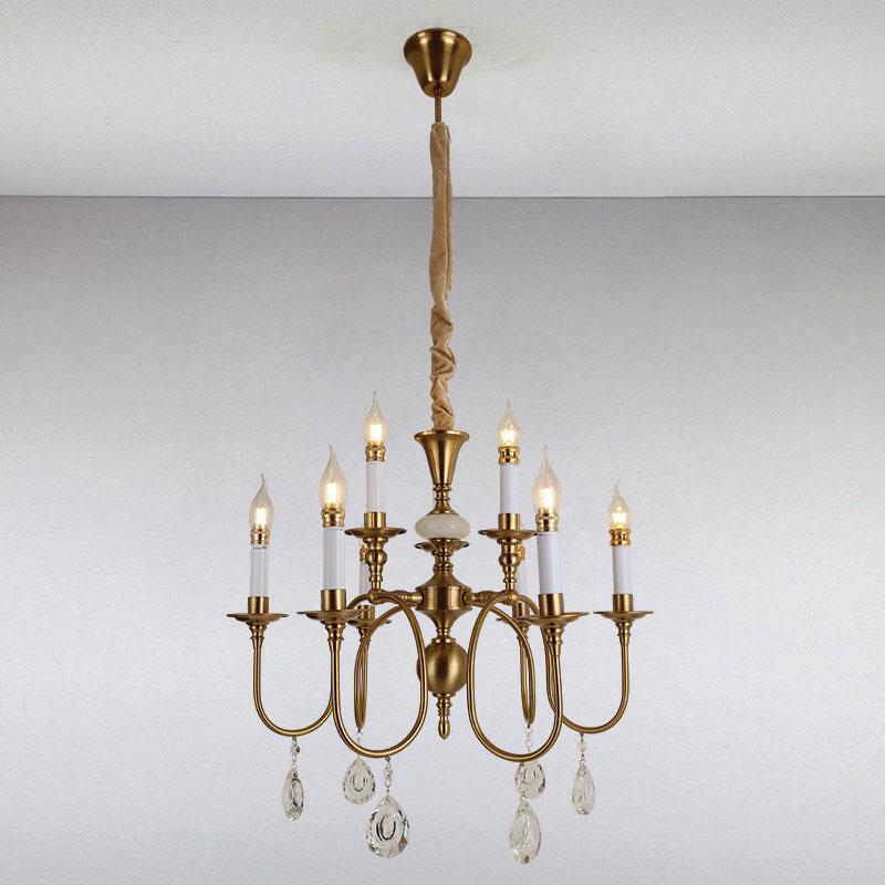 Люстра подвесная свечи Light House LS-13384-6+3 CU Бронзовый