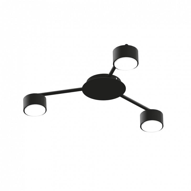 Стельовий світильник Videx під лампу GX53x3 Чорний (VL-SPF20B-B)