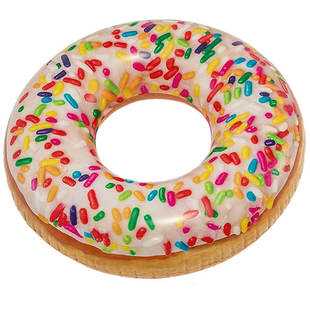 Надувний круг Intex Пончик з присипкою 114х25 см (28443381)