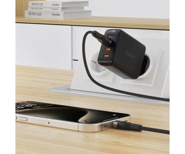 Кабель Data Acefast C11-04 USB-Type-C 3A 1,2 м Black (066974316280224) - фото 7